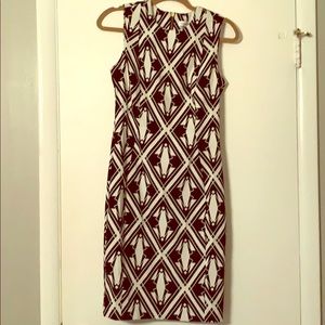 Black and white tight dress from Calvin Kline